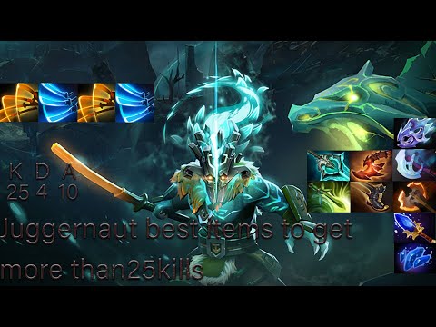 Juggernaut Gameplay Miracle with Butterflyand 25 Kills - Dota 2 7.37