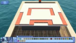 The Sims 3 Building tricks (E.P.1) :3 Layer Flat roof Tutorial