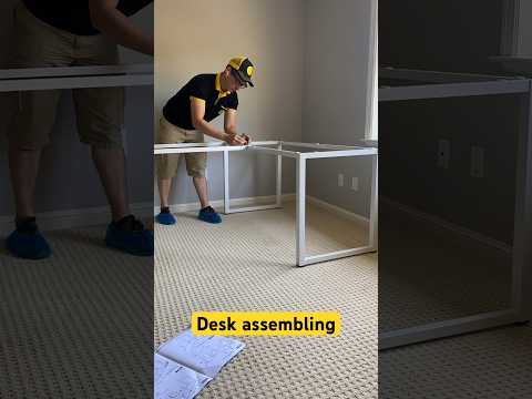 L-shaped desk assembling. PSd Handyman Los Altos, CA