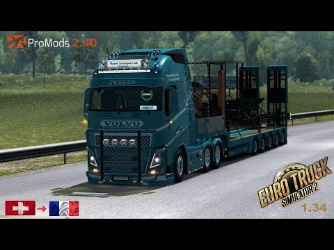 ETS2 1.34 I My Trucking Diary - Episode #148 I Zürich to Metz I Promods 2.40