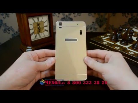 металлическая панель-крышка-накладка из алюминия для Lenovo K3 Note / A7000 5.5' золотая