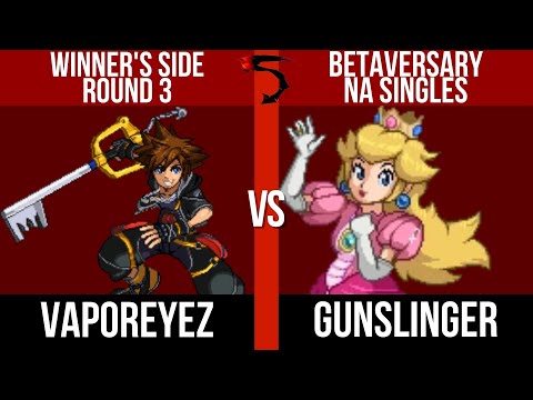 Betaversary NA Winner's: VaporeyeZ (Sora) vs. gunslinger (Peach) - SSF2 Tournament