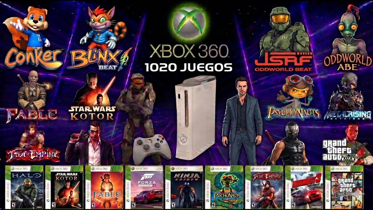 1020 Juegos de XBOX 360