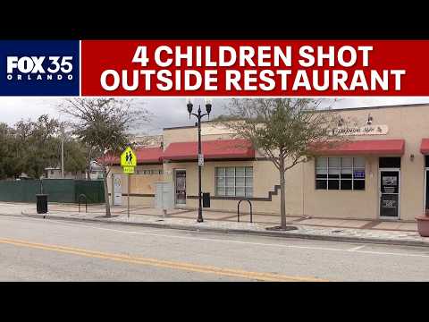 4 children shot near downtown Orlando restaurant; one critical