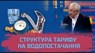 Структура тарифу на послуги з водопостачання та водовідведення