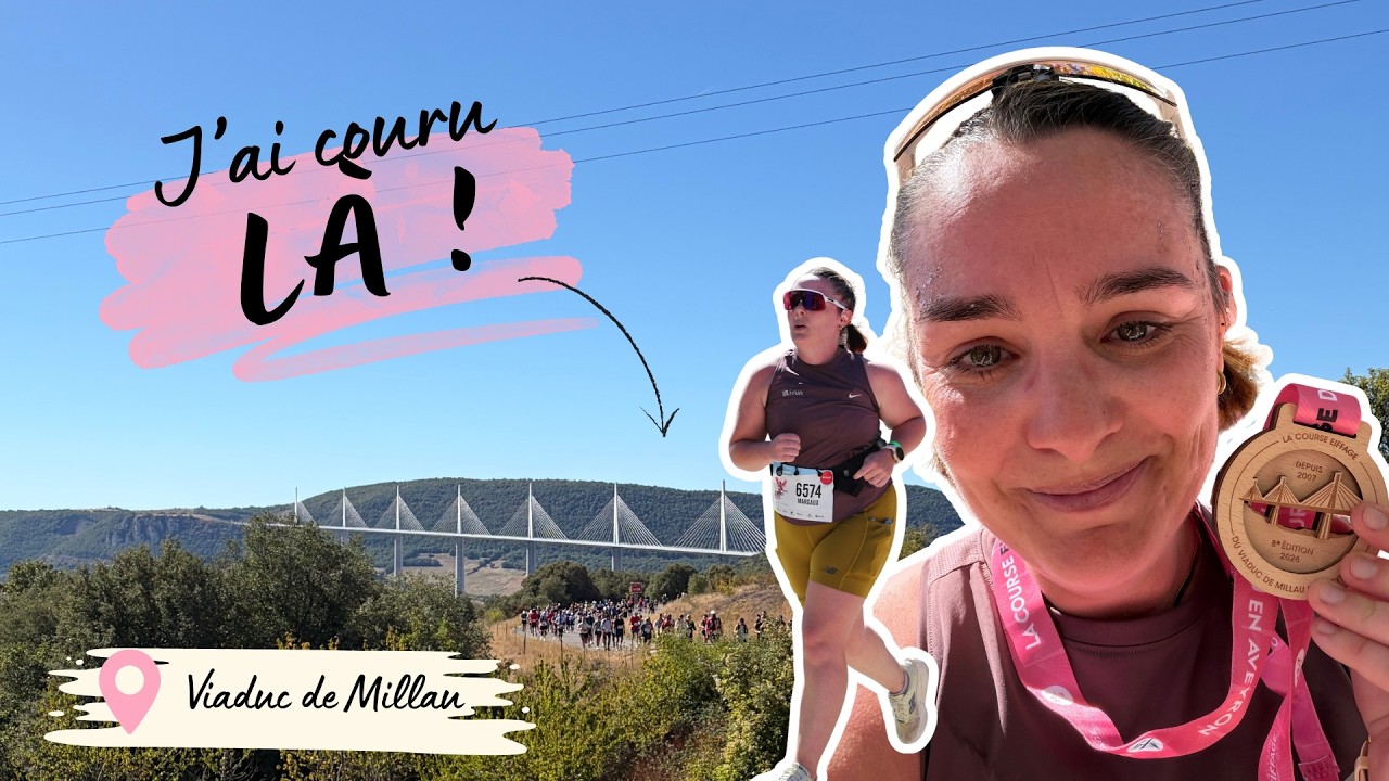 Course du Viaduc de Millau 2026 : j’ai couru 23 km sur ce parcours incroyable ! | VLOG