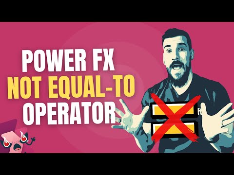 Power Apps: Not Equal To | Operator | Power Fx