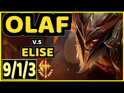 DJOKO (OLAF) vs ELISE - 9/1/3 KDA JUNGLE CHALLENGER GAMEPLAY - EUW