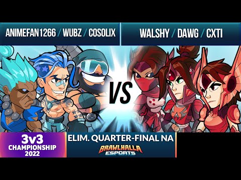 Animefan1266, Wubz, & Cosolix vs Walshy, Dawg, & Cxti - Elimination Quarter-Final - 3v3 Championship