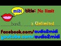 No limit - 2 Unlimited [MIDI - Instrumental ...