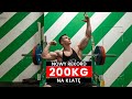 NOWY REKORD 200 KG NA KLATĘ - WAGA 90 KG