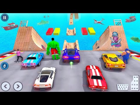 Super Crazy Mega Ramp GT Car Stunt Racing The game is broken!!He won't let me go to the finish line.