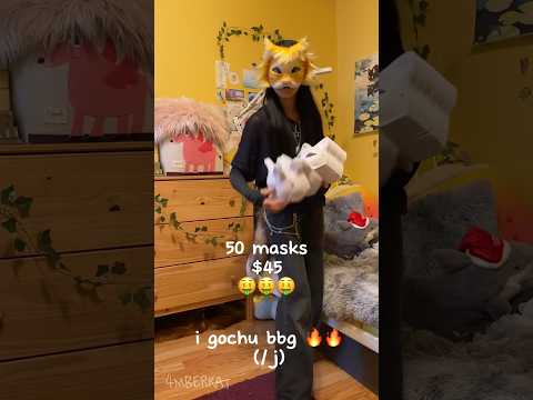 I HAVE SO MANY MASKS NOW 😭😭 { #quadrobics #therian #cat #alterhuman }