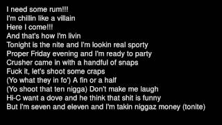 Tonite - DJ Quik lyrics