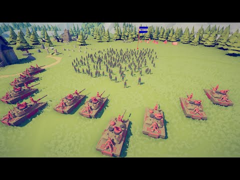 10x TANK vs 120x ZOMBIE WALKER - Totally Accurate Battle Simulator | TABS