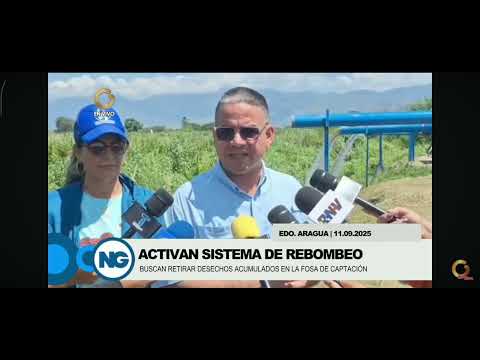 Aragua | Inician labores de mantenimiento al sistema de rebombeo en el Lago Los Tacarigua | 2025
