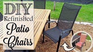 DIY Refinished Patio Chairs