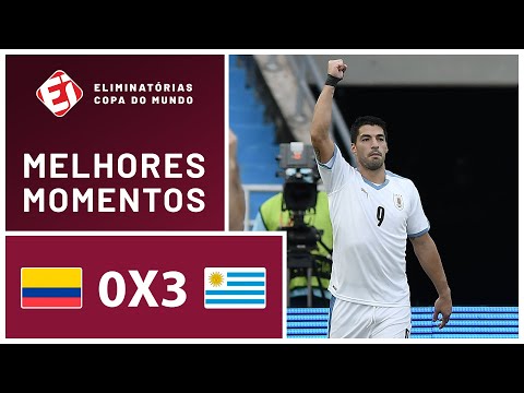 Gols e lances de Colômbia x Uruguai