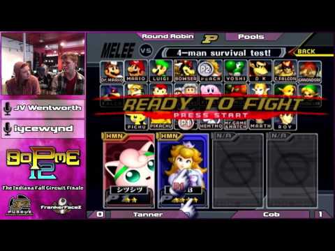BoPME 12 Melee - Cob (Peach) vs. Tanner (Peach/Jigglypuff) Round Robin Pools