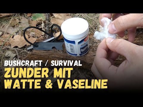 Making tinder with cotton and Vaseline (bushcraft/survival technique)