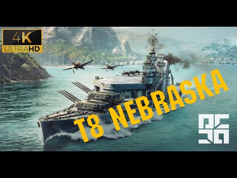 T8 Nebraska: A Hybrid Battleship in World of Warships | 60FPS 4K ULTRAWIDE [GAMEPLAY]