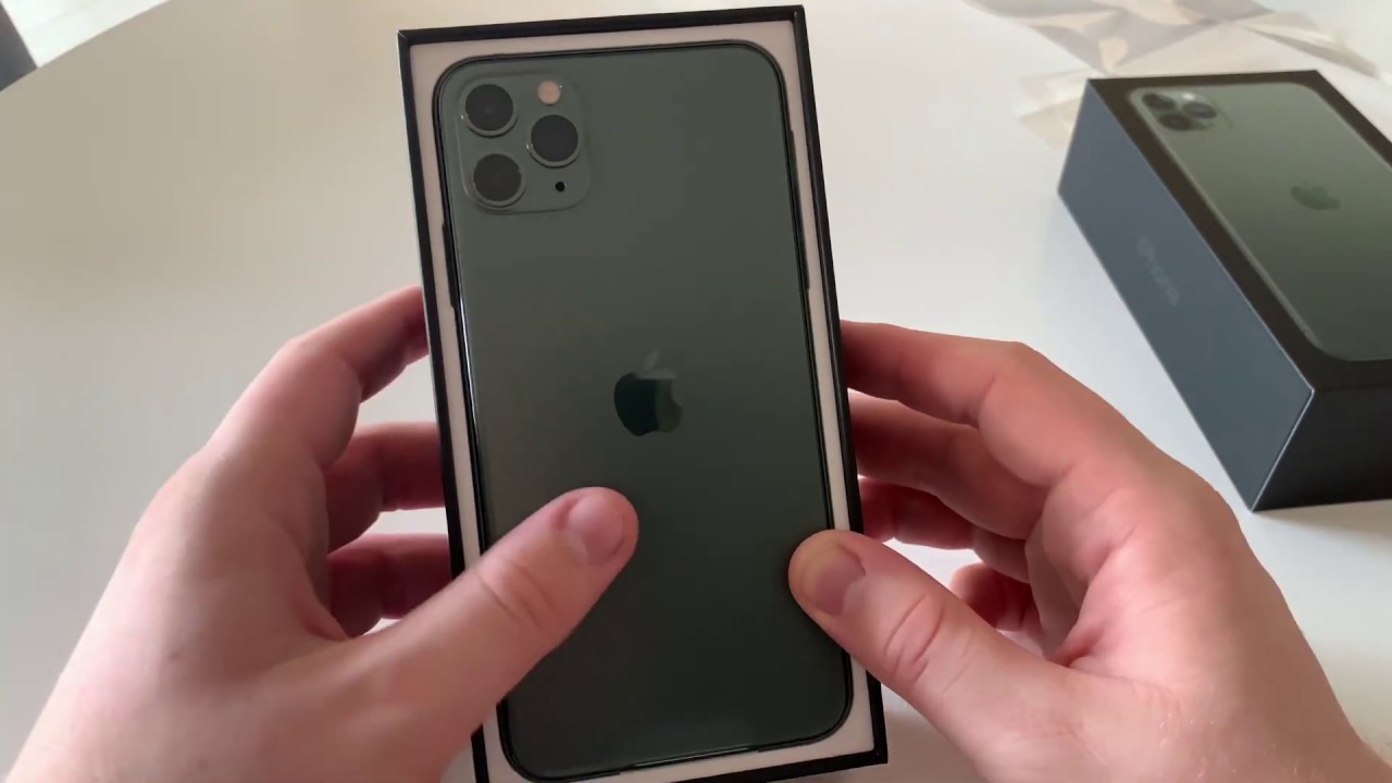 Apple iPhone 11 Pro Max 512GB Midnight Green Unboxing