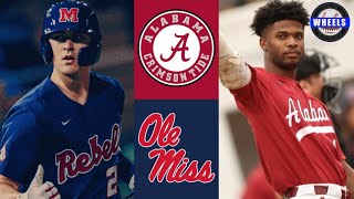 #23 Alabama vs Ole Miss Highlights | 2024 College Baseball Highlights