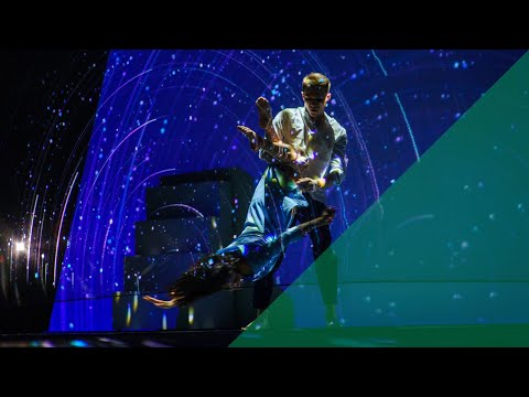 A unique audio-visual experience with hologram scrim by ShowTex