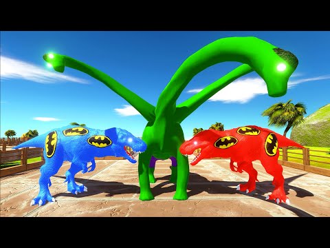 DEATH RUN OASIS vs HYDRA HULK BRACHIOSAURUS - Animal Revolt Battle Simulator
