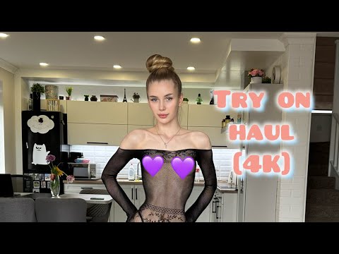 [4K] Transparent Try On Haul 2024