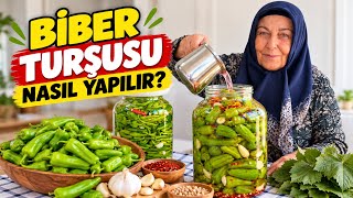 BİBER TURŞUSU NASIL YAPILIR?