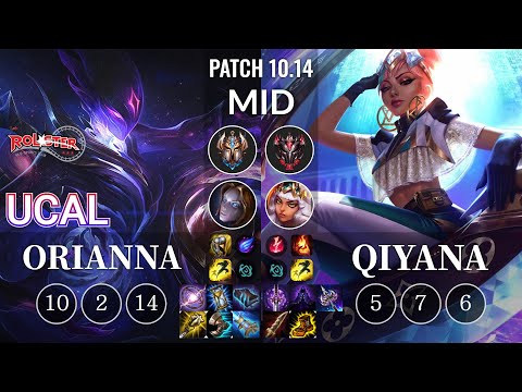 KT Ucal Orianna vs Qiyana Mid - KR Patch 10.14