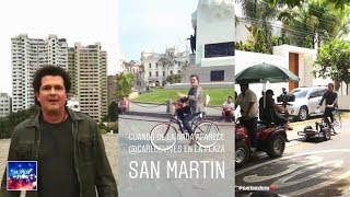 Carlos Vives pasea en bicicleta por Lima grabando nuevo videoclip