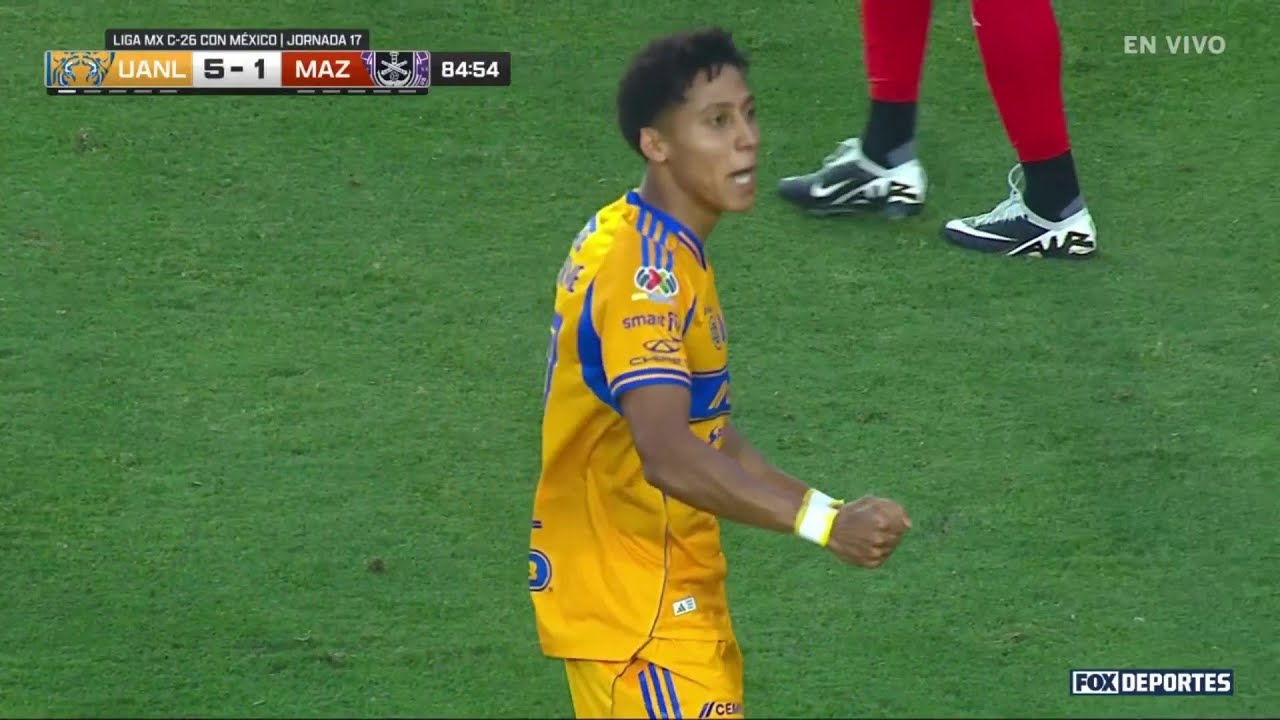 😎 GOLAZO Ozziel Herrera | Tigres 5-1 Mazatlán | Fecha 17 | Clausura 2026 | Liga MX