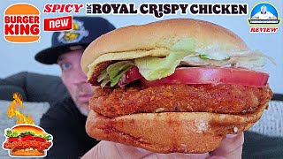 Burger King® SPICY Royal Crispy Chicken Sandwich Review! 👑🍔🔥🐔 | theendorsement