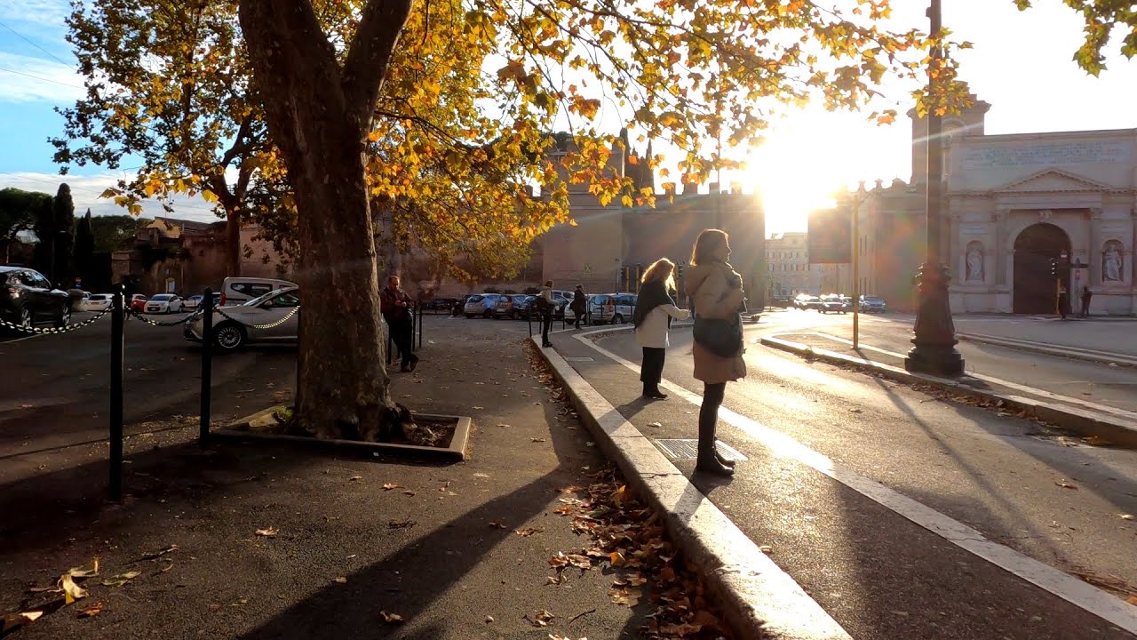 Watch Now Passeggiata in un pomeriggio autunnale dopo diversi giorni di pioggia. Roma, Italia. 4K 50p Passeggiata in un pomeriggio autunnale dopo diversi giorni di pioggia. Roma, Italia. 4K 50p