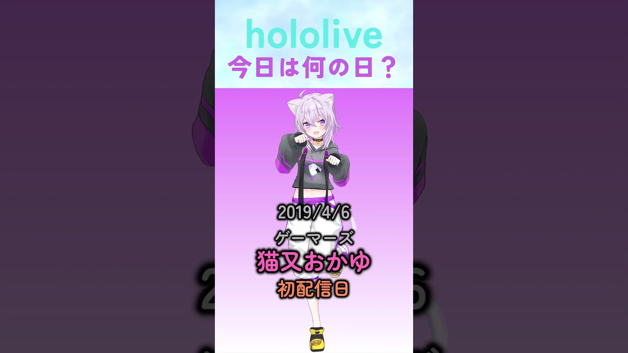 【4/6】ホロライブ今日は何の日？