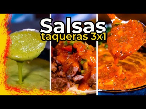 3-for-1 Taco Sauces "Three Types of Sauce" | JUS PALTA - Homemade Food