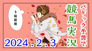 パドック予想で競馬実況.2024.2.3