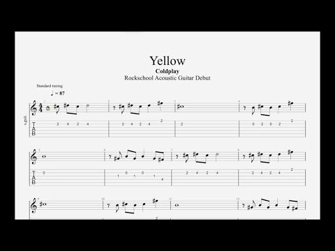 Yellow - Rockschool - Acoustic Guitar Debut