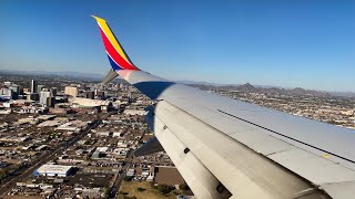 [4K] – Clear & Cloudless Phoenix Landing – Southwest – Boeing 737-700 – PHX – N900WN – SCS Ep. 1079