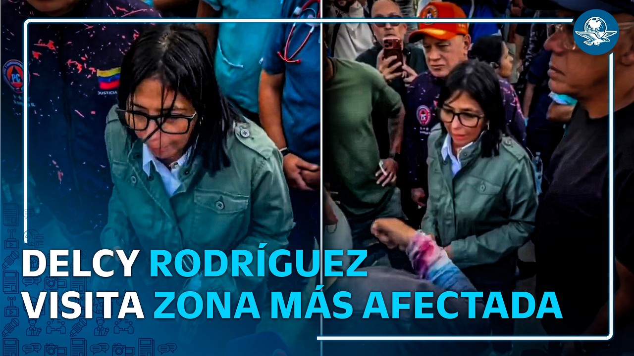 Delcy Rodríguez recorre La Guaira, epicentro de la devastación de los terremotos