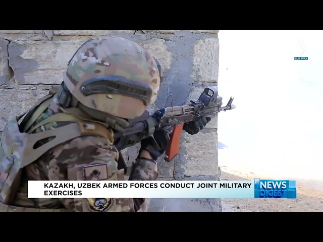 Armed forces of Kazakhstan, Uzbekistan conduct joint military exercises