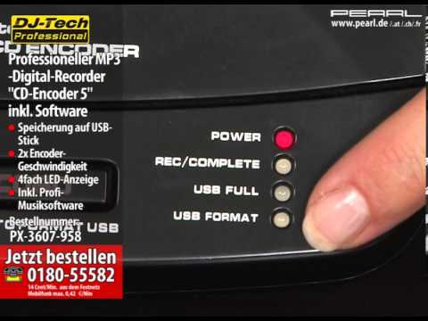 Professioneller MP3-Digital-Recorder "CD-Encoder 5" inkl. Software