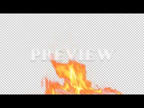 Real Fire Flame 15 - Pre Keyed with Alpha Channel
