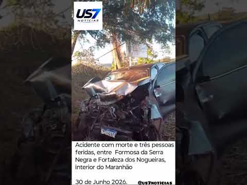 Acidente com morte e três pessoas féridas,entre Formosa da Serra Negra e Fortaleza dos Nogueiras(MA)