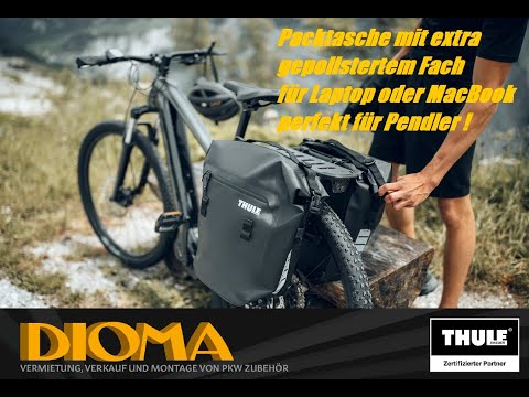 Thule Shield Pannier 22 Liter Fahrrad Gepäcktasche für Fahrradgepäckträger