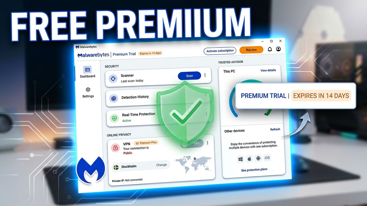 🔧 How to Download Malwarebytes Premium for Free (TRIAL) – Best Antivirus