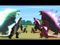 GODZILLA Vs SHIN GODZILLA Atomic Breath Godzilla Cartoon Compilation