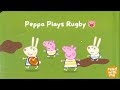 Peppa Pig Peppa Plays Rugby Peppa Pig Read Aloud A Fun Playdate With Rebecca Richard Rabbit